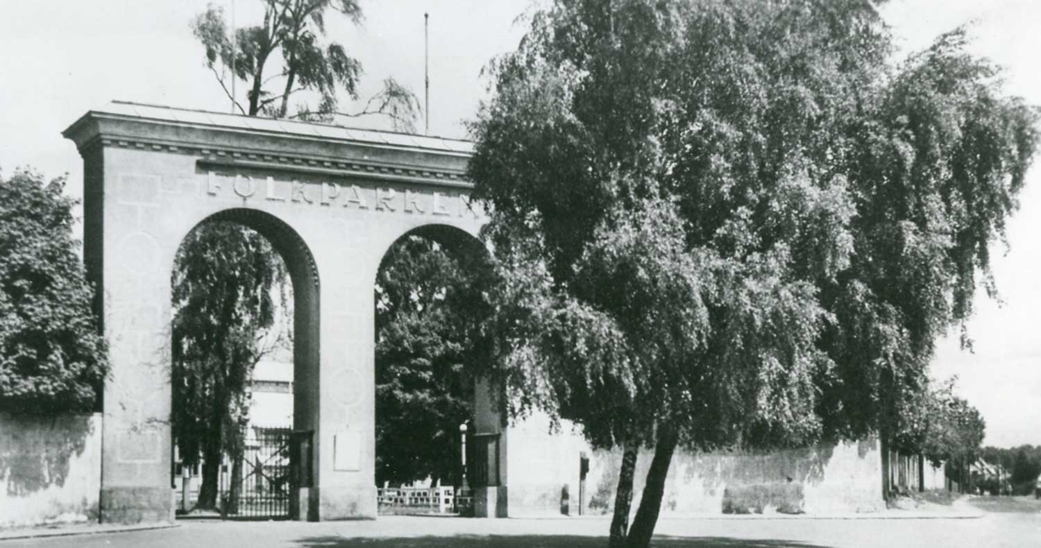 Folkparken i Halmstad. Fotograf: Hallands Konstmuseum. IDENTIFIKATIONSNUMMER HS000336